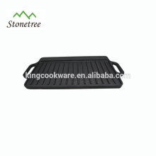 Plaque de cuisson pour steak barbecue rectangulaire antiadhésive